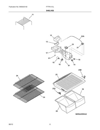 Diagram for FFTR1513LWD