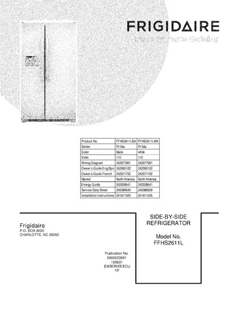 Diagram for FFHS2611LBA