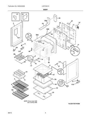 Diagram for LGEF3031KBC