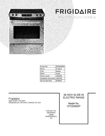 Diagram for CFES3025PSA