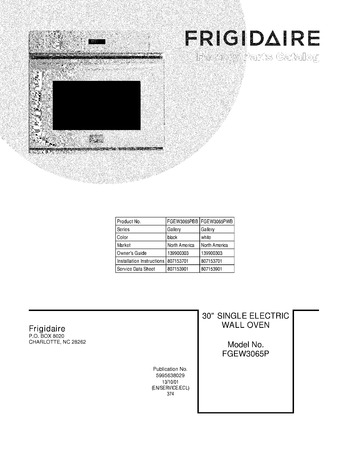 Diagram for FGEW3065PBB