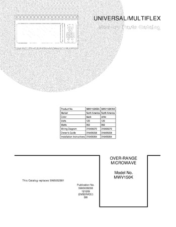 Diagram for MWV150KWA