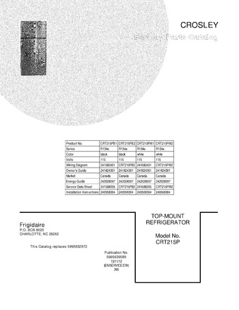 Diagram for CRT215PB1