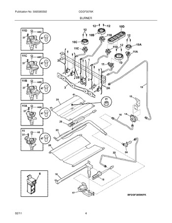 Diagram for CGGF3076KBK