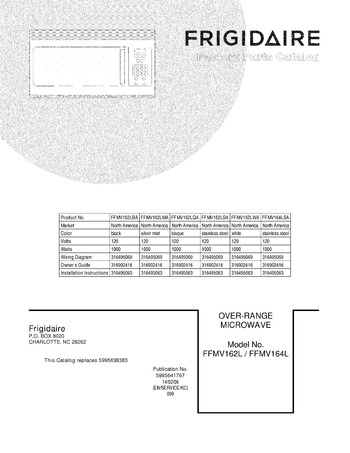 Diagram for FFMV162LWA