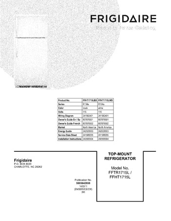 Diagram for FFHT1715LBD