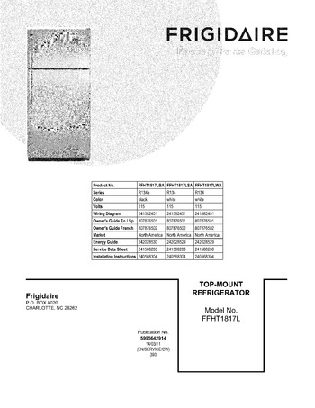 Diagram for FFHT1817LWA