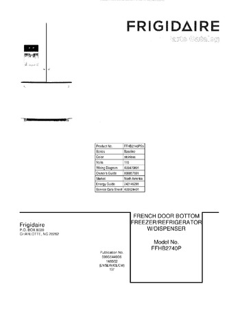 Diagram for FFHB2740PS5