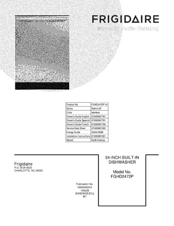 Diagram for FGHD2472PF1A