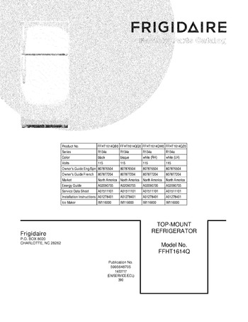 Diagram for FFHT1614QB0