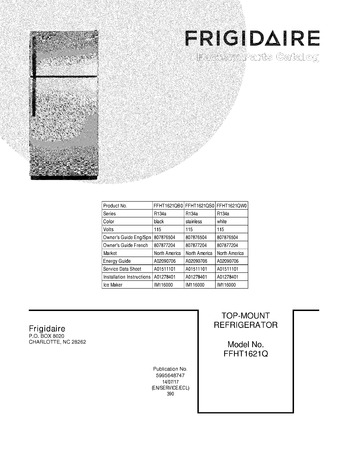 Diagram for FFHT1621QW0