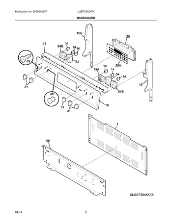 Diagram for LGEF3045KFK