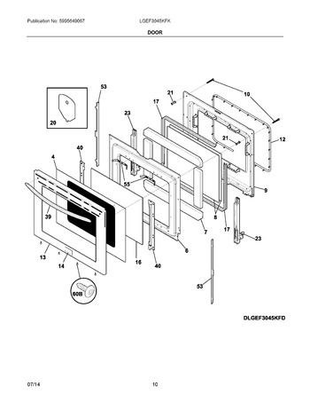 Diagram for LGEF3045KFK