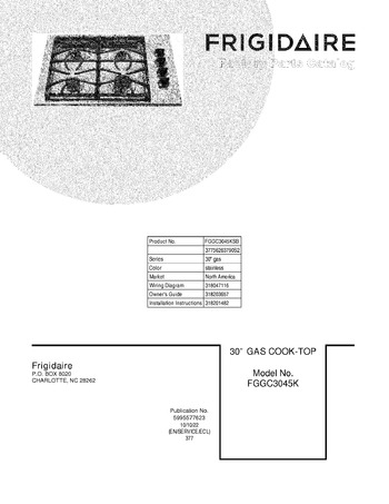 Diagram for FGGC3045KSB