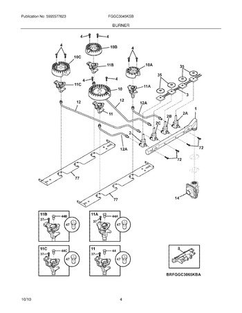 Diagram for FGGC3045KSB