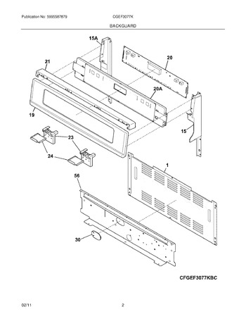 Diagram for CGEF3077KWE