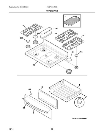 Diagram for FGGF3054MFB