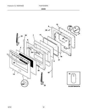 Diagram for FGGF3054MFB