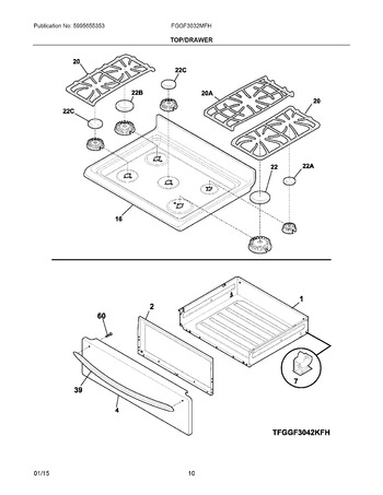 Diagram for FGGF3032MFH