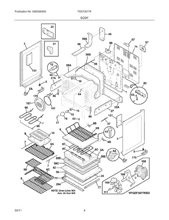 Diagram for FGEF3077KWE