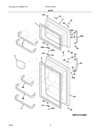 Diagram for FFTR1514QW4