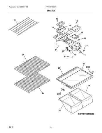 Diagram for FFTR1514QW4