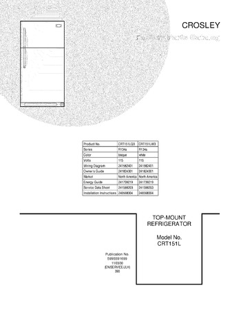 Diagram for CRT151LW3