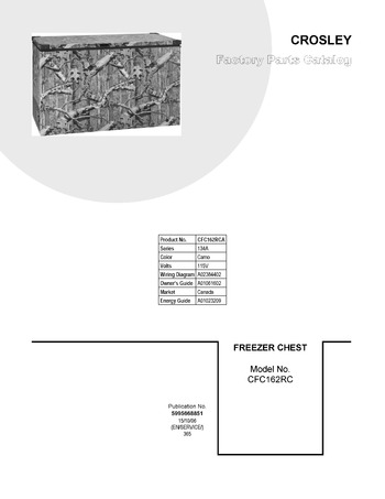 Diagram for CFC162RCA