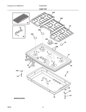 Diagram for EW36GC55PB0