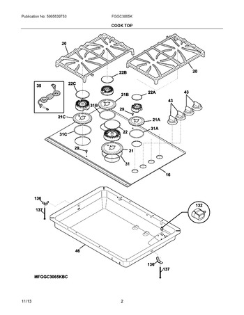 Diagram for FGGC3065KWC