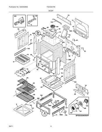 Diagram for FGGS3075KWF