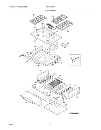 Diagram for FGGS3075KWF