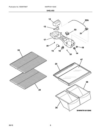 Diagram for WWTR1611SW0