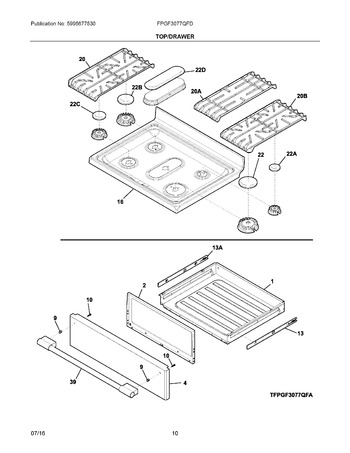 Diagram for FPGF3077QFD