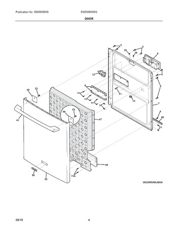 Diagram for EWDW6505GW1C