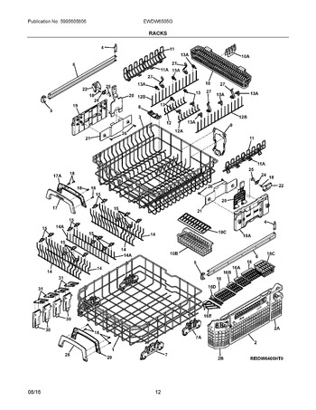 Diagram for EWDW6505GW1C