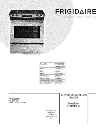 Diagram for FFGS3025LSC