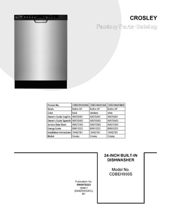 Diagram for CDBEH950SW0A