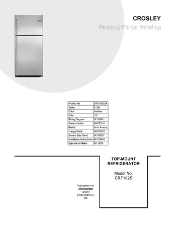 Diagram for CRT182SS2A