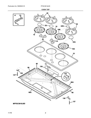 Diagram for FFGC3613LSD