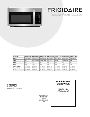 Diagram for FFMV1645TSA