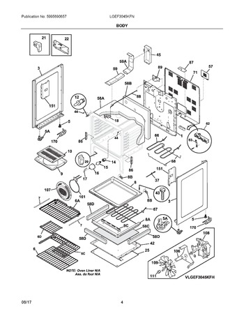 Diagram for LGEF3045KFN