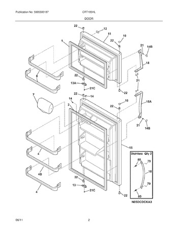 Diagram for CRT185HLW4