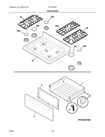 Diagram for FFGF3054TBB