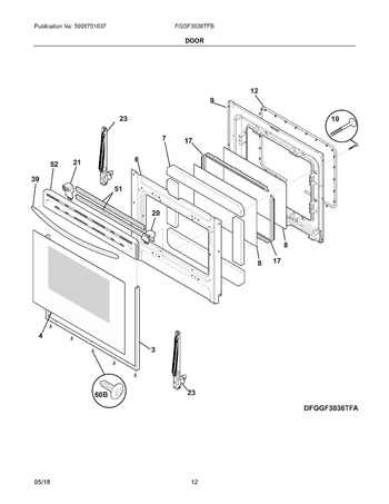 Diagram for FGGF3036TFB