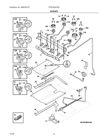 Diagram for FFGF3054TSD