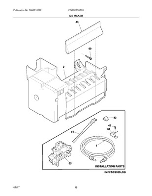 5304465210 : Frigidaire Refrigerator Ice Maker On/Off Switch Kit