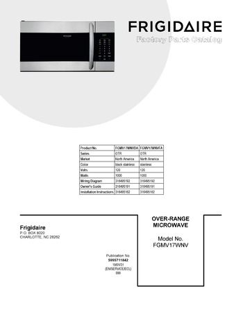 Diagram for FGMV17WNVFA