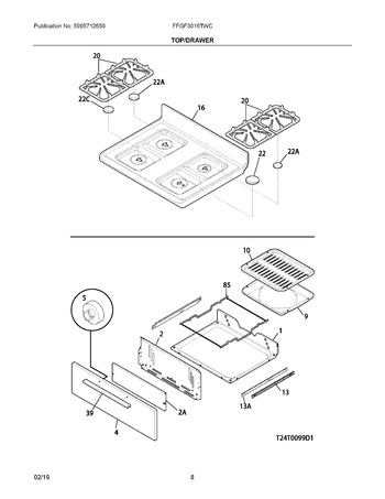 Diagram for FFGF3016TWC