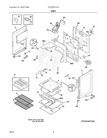 Diagram for FFGH3051VSA